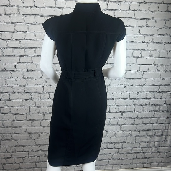 Calvin Klein Shift Dress - Button Up with Wrap Tie - Picture 5 of 6